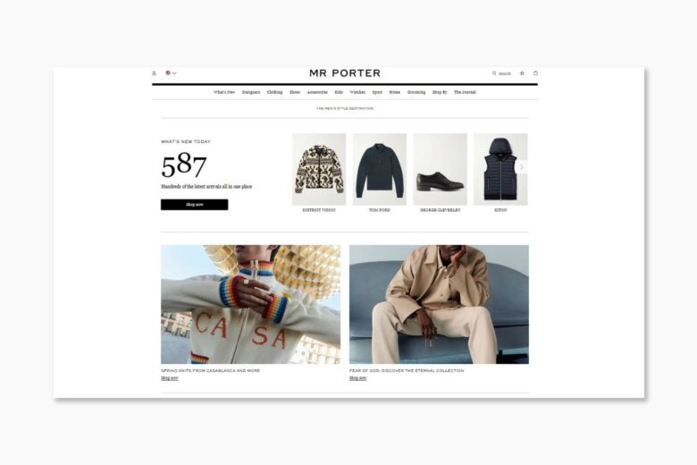 best men online shopping mr porter - Luxe Digital